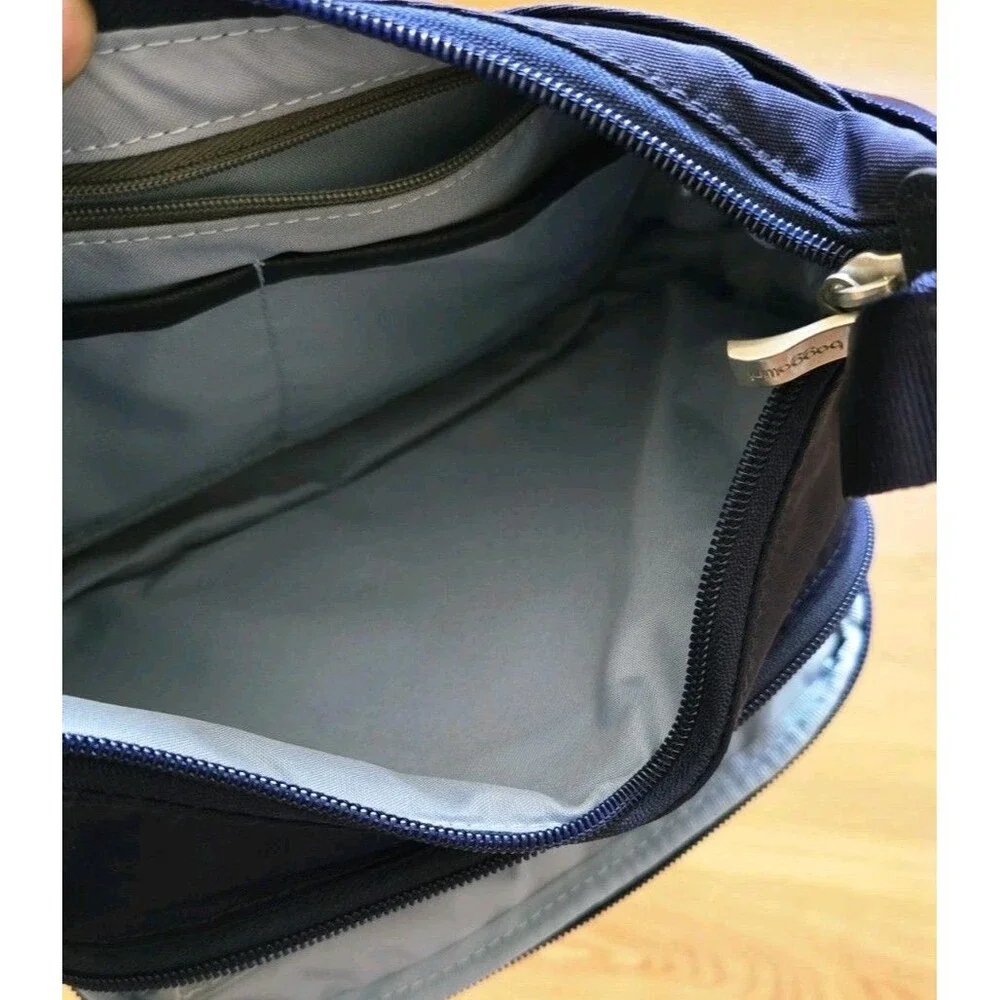 BAGGALLINI Everyday AntiTheft RFID protection nylon crossbody Dark Blue - Picture 6 of 13